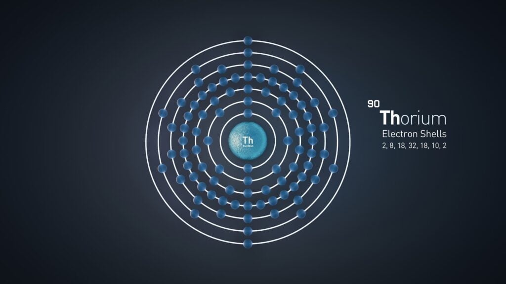 Un atome de Thorium. Ce pourrait-il que la pénurie s'arrête au profil de l'abondance grâce à cette source d'énergie ?